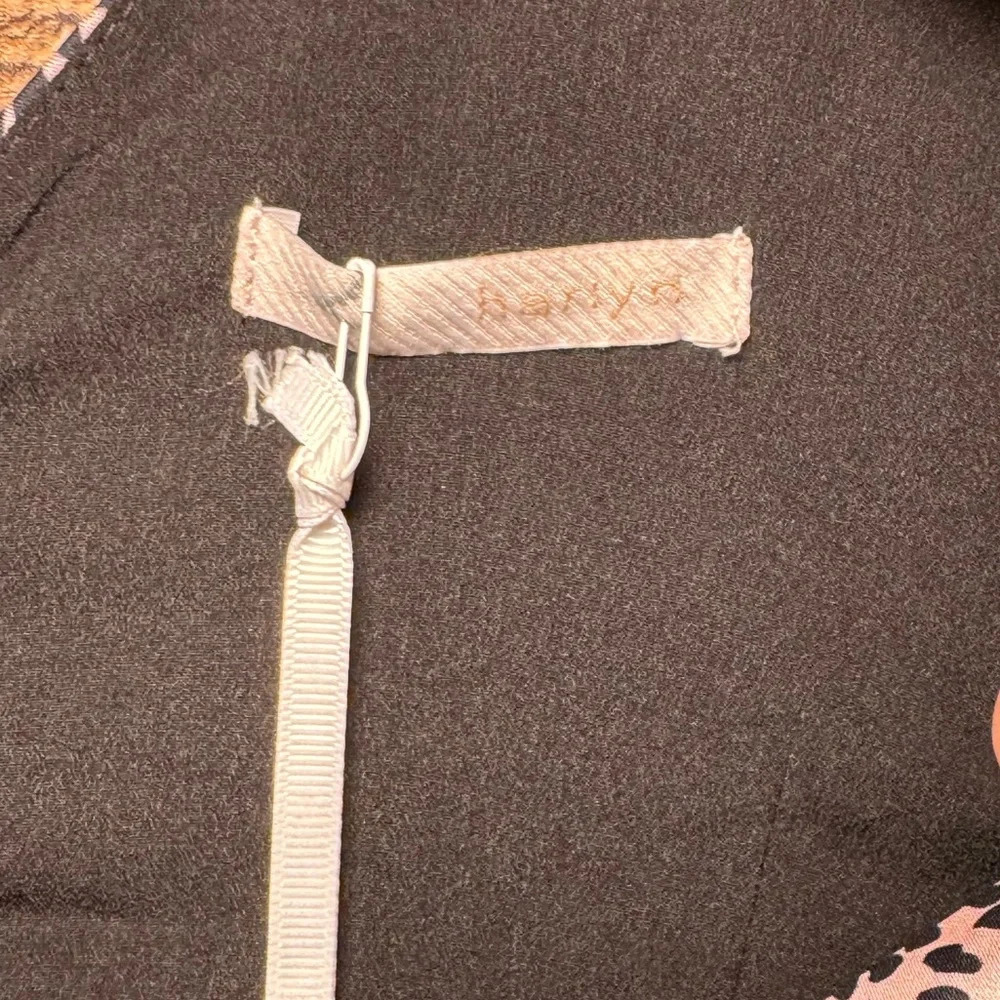 Anthropologie Harlyn Wide Leg Pink & Black Animal Print Jumpsuit *No Size Tag* - Picture 7 of 8